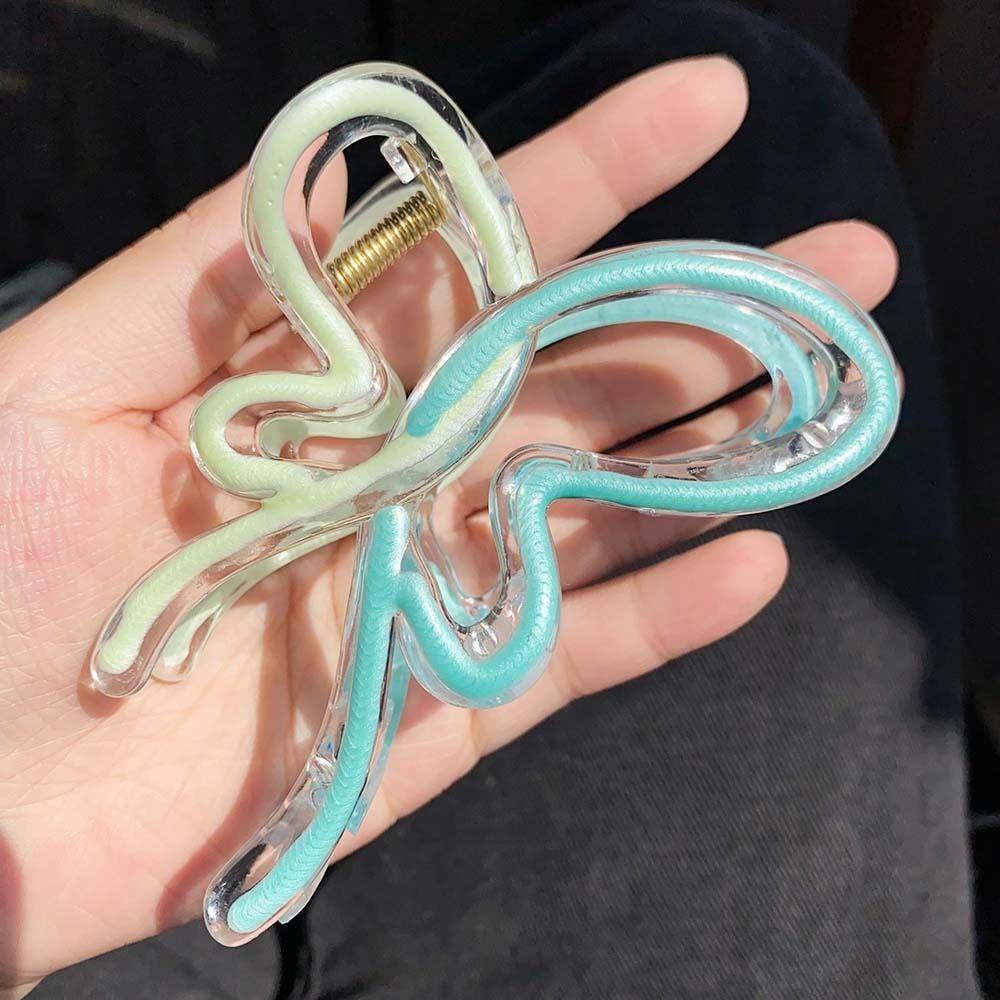 Headdress Butterfly Hair Claw Plastic Butterfly Hairpin Sweet Butterfly Shark Clip Vacation