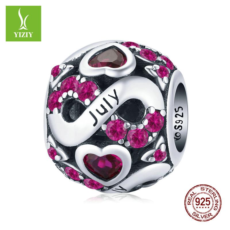 Декабрьский камень рождения Бижутерия из бусин Серебро S925 Созвездие Переводная бусина Bsc508