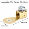 2.5‑10mm² Car Battery Terminal Blocks Solid Copper Cable Lug No‑Crimp Wire Terminal