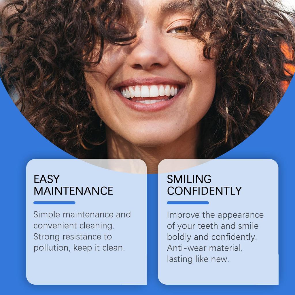 Denture Finishing Braces Cosmetic Dental Braces Enhance Smile Aesthetics Comfortable Material Dentures