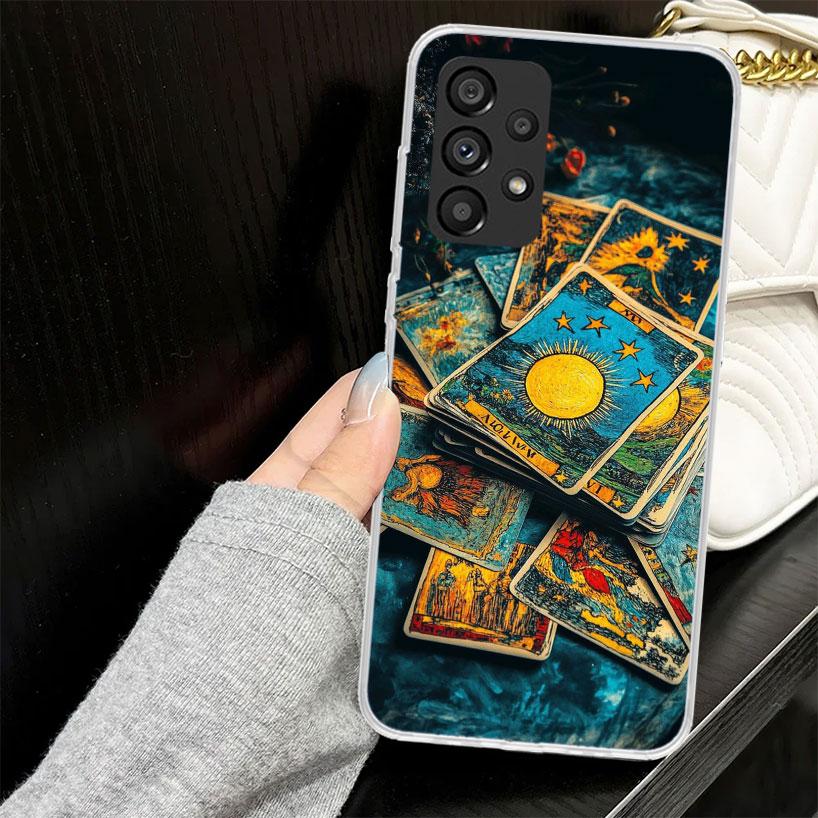 Чехол-кошелек для карт Таро «Ведьма» для Samsung Galaxy A52 A42 A32 A22 A12 A51 A50 A02S Чехол для телефона A41 A31 A21S A40 A30S A20E A10S A71