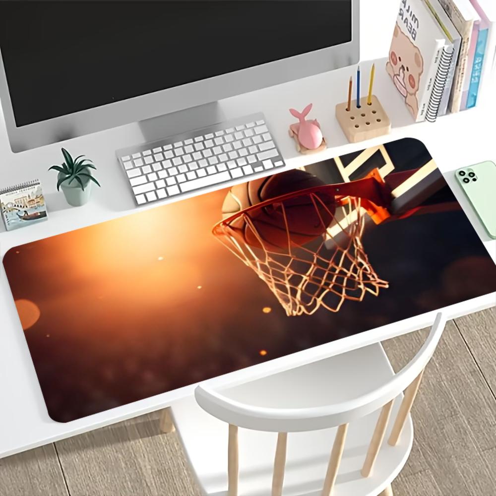 Игровой коврик для мыши Starry Spark Basketball Нескользящий Прошитый Настольный коврик Гладкий Динамичный Спортивный Офисный Настольный Стол Мебель