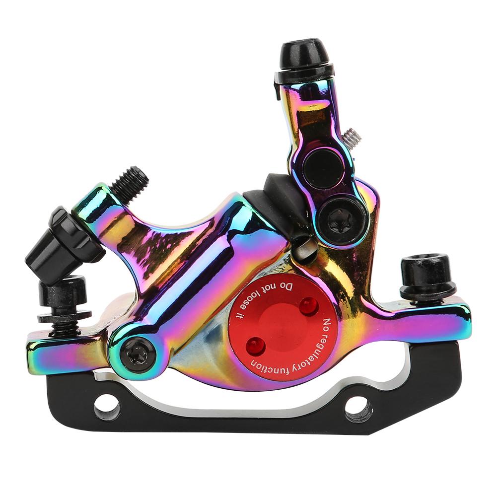 HB100 Bike Aluminium Alloy Hydraulic Disc Brake Set Front Rear for Mountain Road Bicyclecolorful