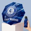 Rangers FC Manual Five Fold 8 Rib Umbrella Support Custom Text, Lightweight Travel Umbrella