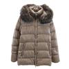 DUVETICA Down Jacket 40 Brown Fur Hood Women Used