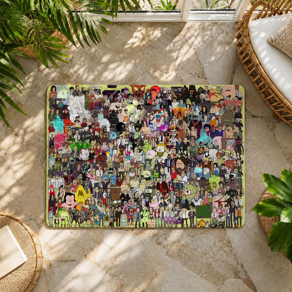 R-Regular S-Show Floor Mat Flannel Rug Non Slip Absorbent Soft Washable for Entryway Hallway Bathroom Kitchen Decor
