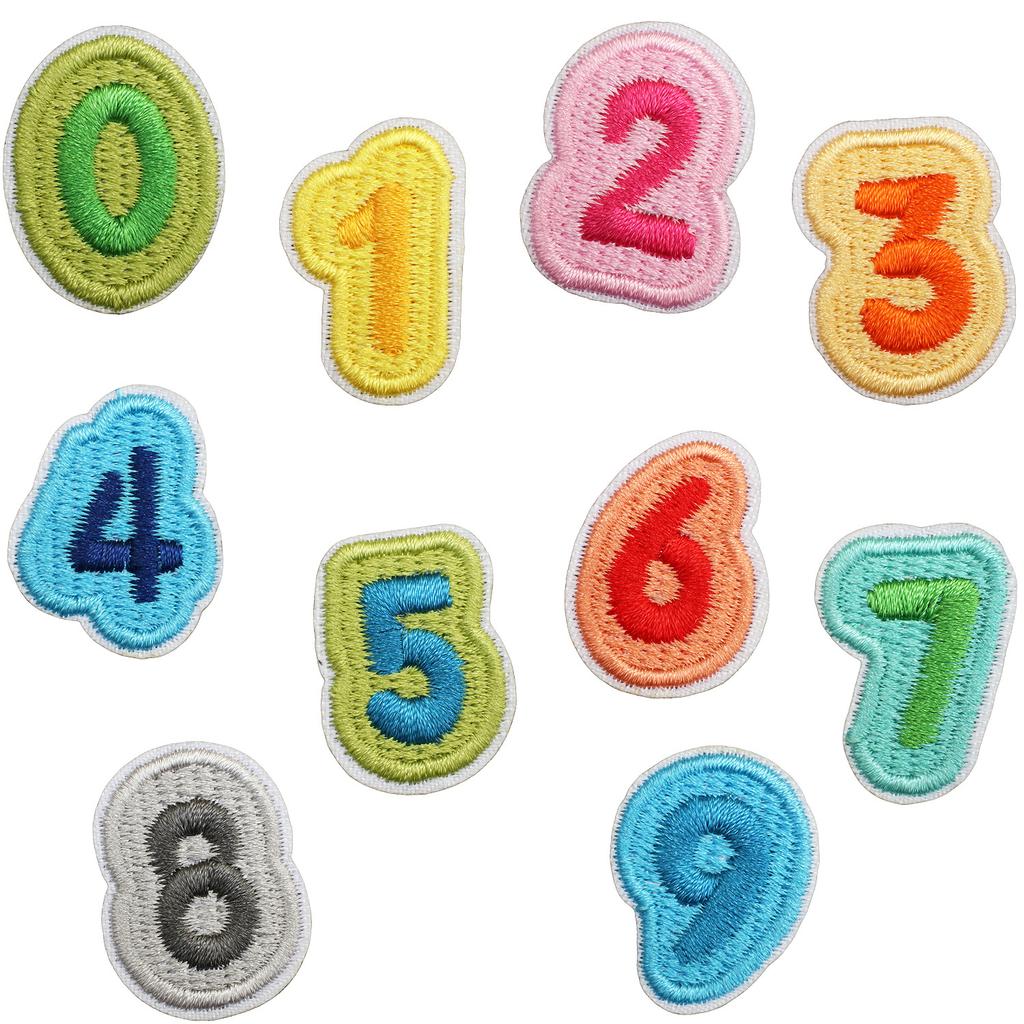 English Letter Embroidery Cloth Sticker Small Size Diy Pendant Decorative Patch Sticker Love Star Letter Embroidery Chapter Boy