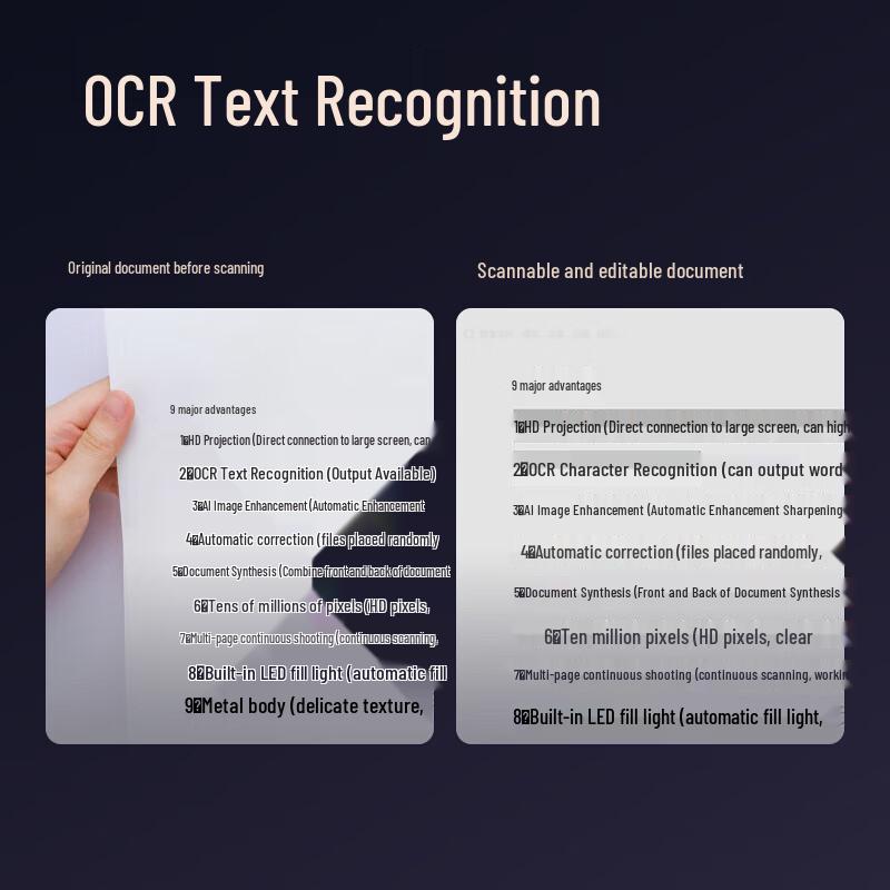 Deli GK600 10MP High-Shot Document Scanner CN plug (adapter included)