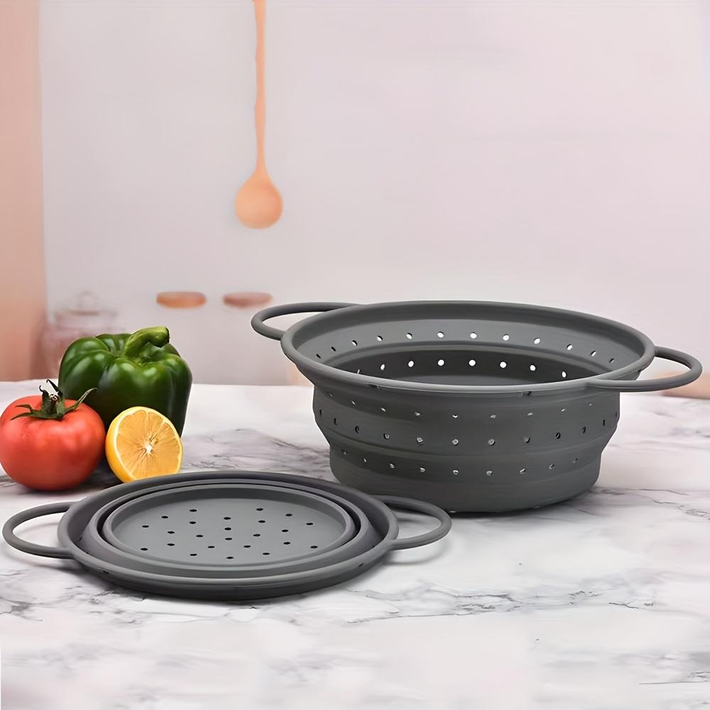 1 шт. Силиконовое складное дуршлаг для кухни, ситечко для пасты, складные дуршлаги