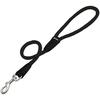 Ceinture De Chien - GLORIA - Ronde En Nylon - 60 Cm - Couleur Noir - Durable