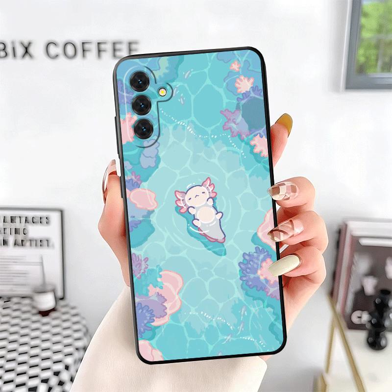 Axolotl Cartoon Cute Soft Phone Case for Samsung A17 A37 A57 A16 A26 A36 A56 A15 A25 A35 A55 A14 A24 A34 A54 A13 A23 A33 A53 A52