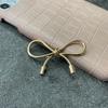 Элегантный золотой/серебряный бант, стильный аксессуар для рукоделия, металлические бабочки-узлы для поделок своими руками и украшения телефона