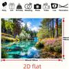2D plane 1 piece with a fresh and natural style a vibrant forest landscape suitable for home decoration and café atmosphere