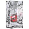 Partition - VIDAXL - London Bus - 120 X 170 Cm - Black and White - Contemporary Design