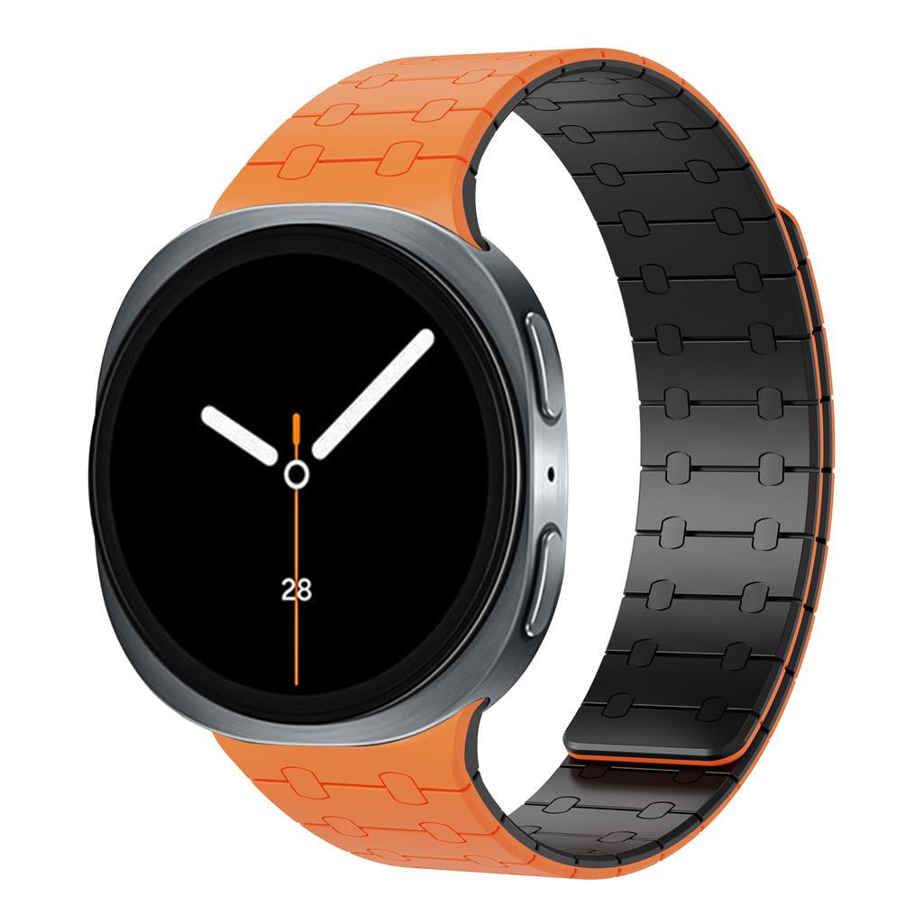 Спортивный силиконовый ремешок для Samsung Galaxy Watch 8 44 мм 40 мм Браслет с магнитной застежкой для Samsung Galaxy Watch 8 Classic 46 мм Ремешок