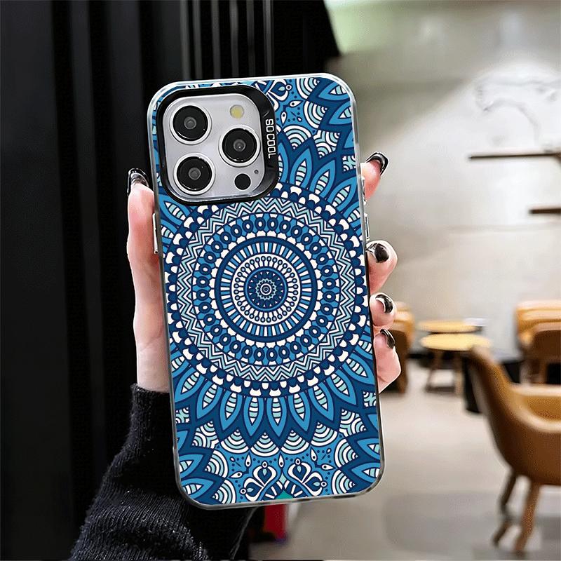 Мягкий чехол для телефона в стиле мандалы для iPhone 15 16 17 Pro Max 17Air 16E 14 Plus 13 12 Mini Ударопрочный задний корпус