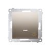 Light Button with LED Backlight 10 AX, Matte Gold Simon54