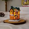 LED Christmas Light House Miniature House Xmas House Miniature  for Christmas Party