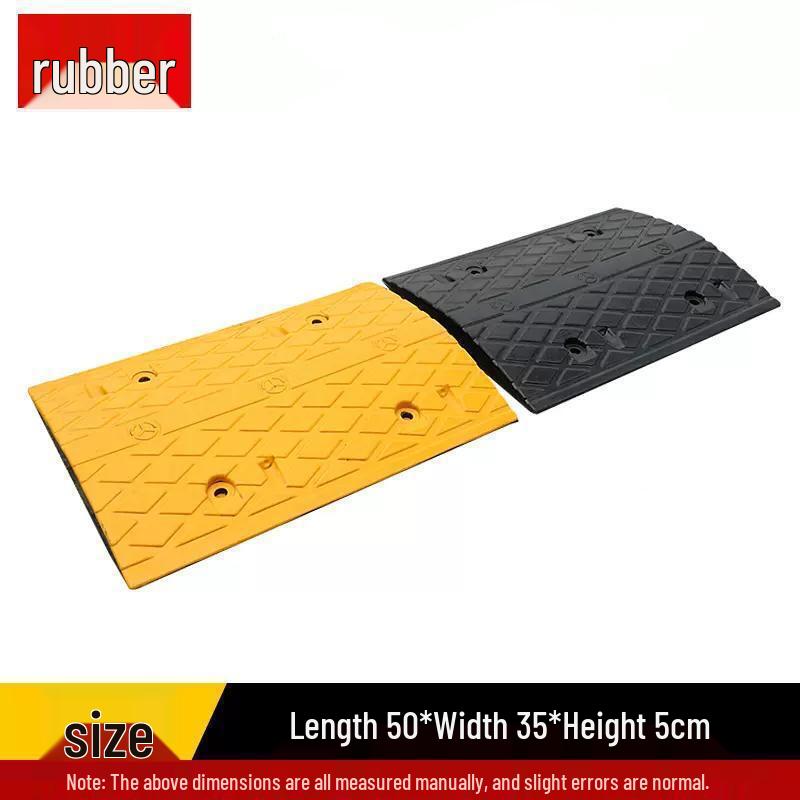 Thickened Rubber Speed Bump for Community and Garage Entrances