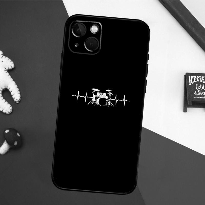 Чехол для iPhone 13 Pro Max 16 15 11 12 14 17 Pro Max mini 15 16 Plus 16e 17 Air с рисунком музыкального инструмента Барабан Задняя крышка