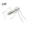 Solid Wood Style Accessory Miniature Metal Ant Figurine, Hollow-Out Insect Sculpture with Silver Finish, Minimalist Desktop Decor Desk for Office