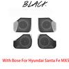 4PCS For Hyundai Santa Fe MX5 2024-2025 Stainless Steel Material Car Door Speaker Cover Trim Car Interior Styling Accessories