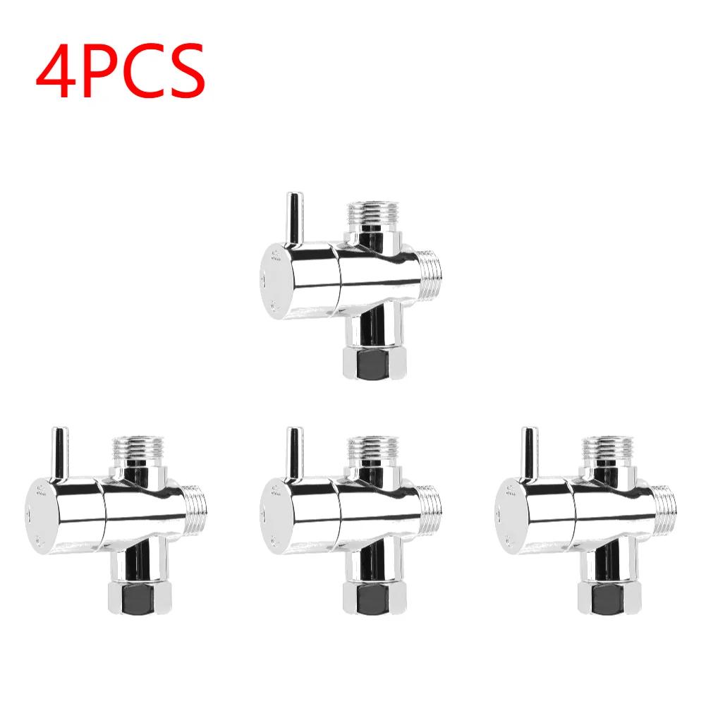 1-5Pcs Diversion Valve Tap Anti-scratch Shower Head Diverter Valve Corrosion Resistant 3-Way Shower Arm Diverter Bathroom Parts