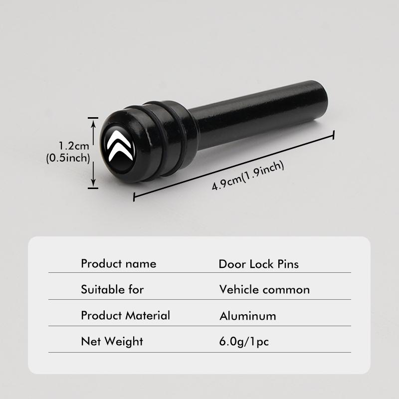 Для Citroen 4 шт. Универсальные автомобильные штифты замка двери безопасности C4 C3 C5 C1 C2 C6 C4L DS3 DS4 Berlingo Picasso Jumper