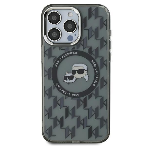Etui do iPhone 15 Pro Max Karl Lagerfeld MagSafe Monogram Czarne