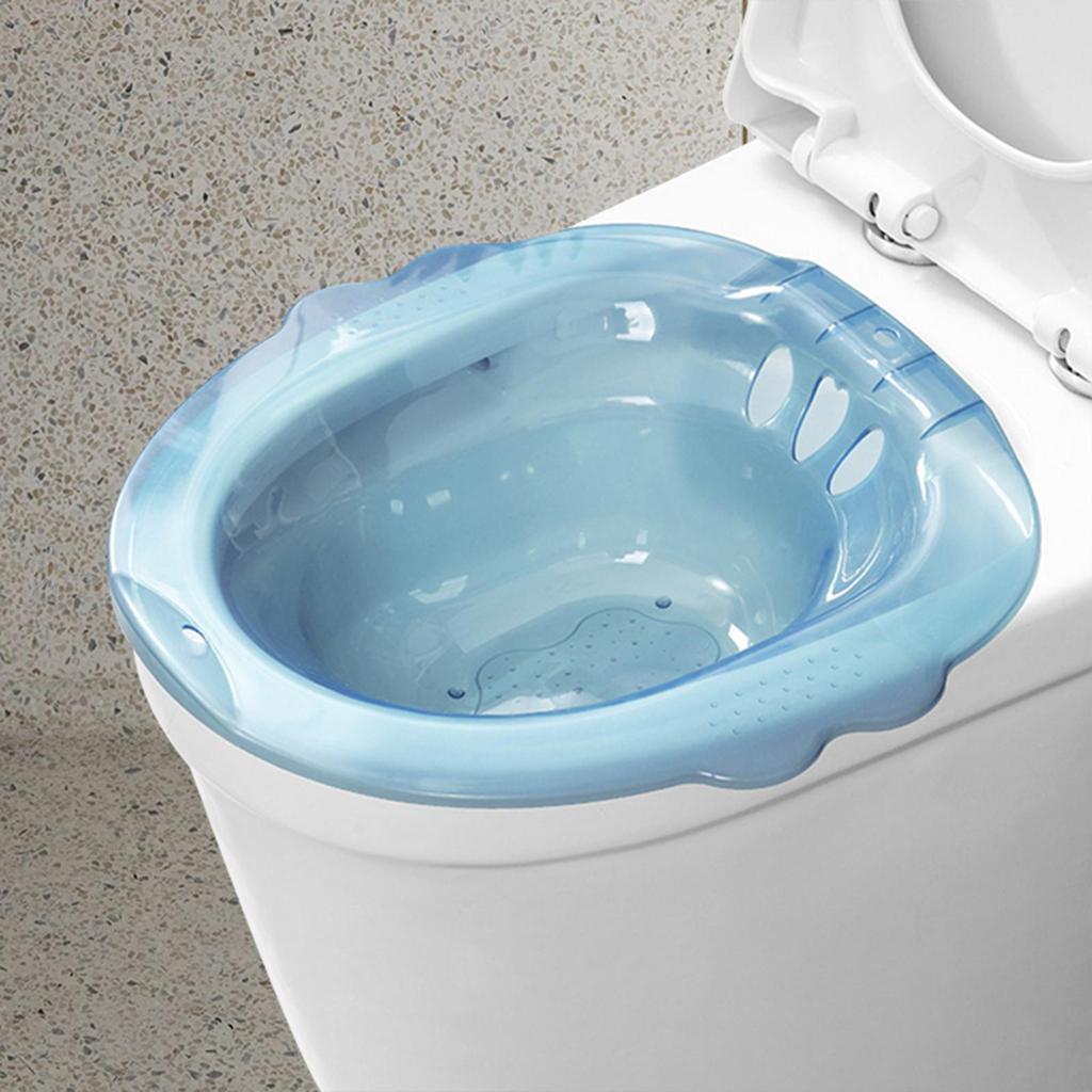 Сидячая ванна для сиденья унитаза, биде успокаивает и очищает широкую глубокую чашу с защитой от перелива бедра