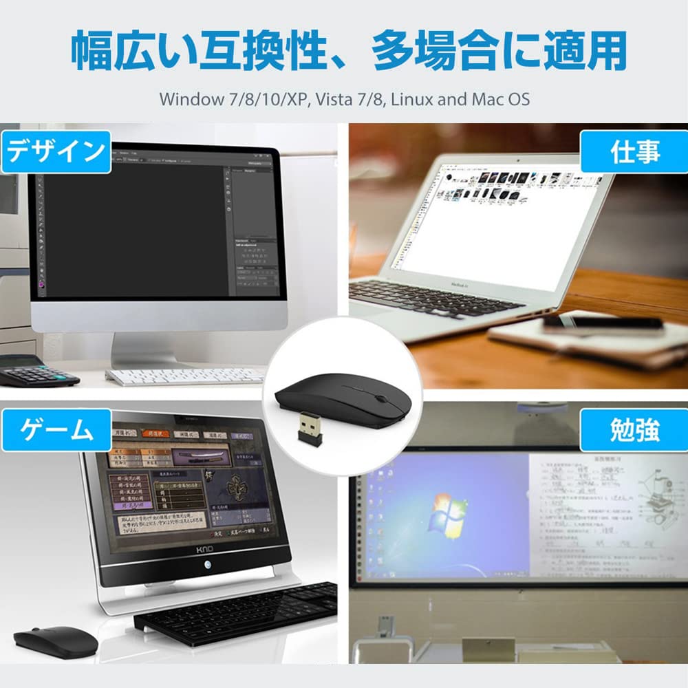 Перезаряжаемая Bluetooth-мышь Беспроводная мышь Тихая Тонкая Маленькая Беспроводная мышь 3 режима DPI Высокая точность Портативная Совместимая с сертифицированным типом TELEC Type-C