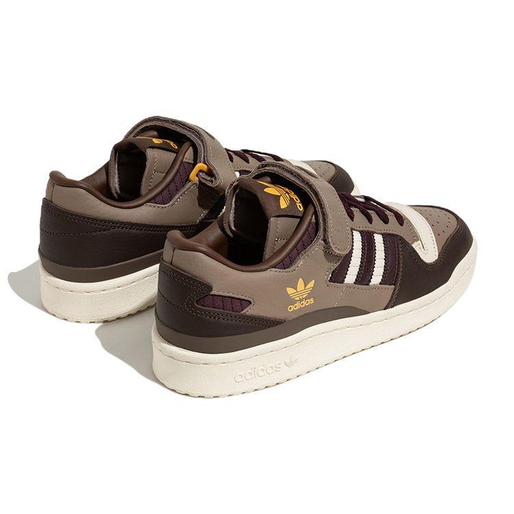adidas Оригинальные кроссовки Originals Forum 84 с амортизацией, прочные, низкие, мужские, коричневые, белые, HQ6937