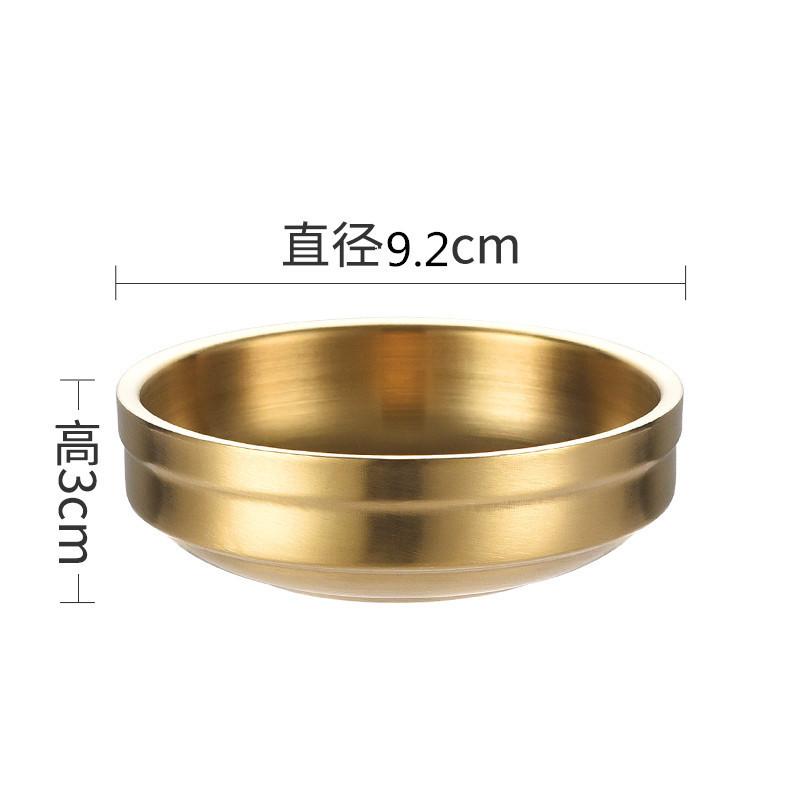 304 Корейская двойная миска для соуса миска из нержавеющей стали миска для солений холодное блюдо закуска блюдо глубокая тарелка двойное блюдо