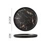 Abay Ceramic Marble Pattern Dinner Plate