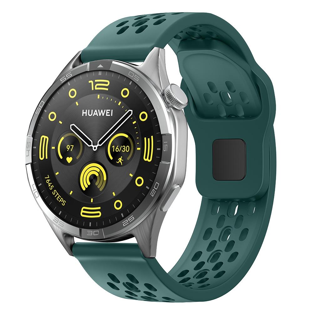 18 мм 20 мм 22 мм отверстие Силиконовый ремешок для Samsung Galaxy Watch 8 7 6 5 4 для Huawei GT5 4 3 GT2 pro браслет для Garmin Vivoactive 4 ремешок