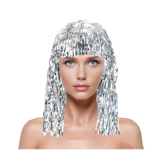 Yousheng Фольгированная мишура парики и маскарадный костюм диско-тематический наряд с бахромой и эластичной талией металлические косплей танцевальные принадлежности