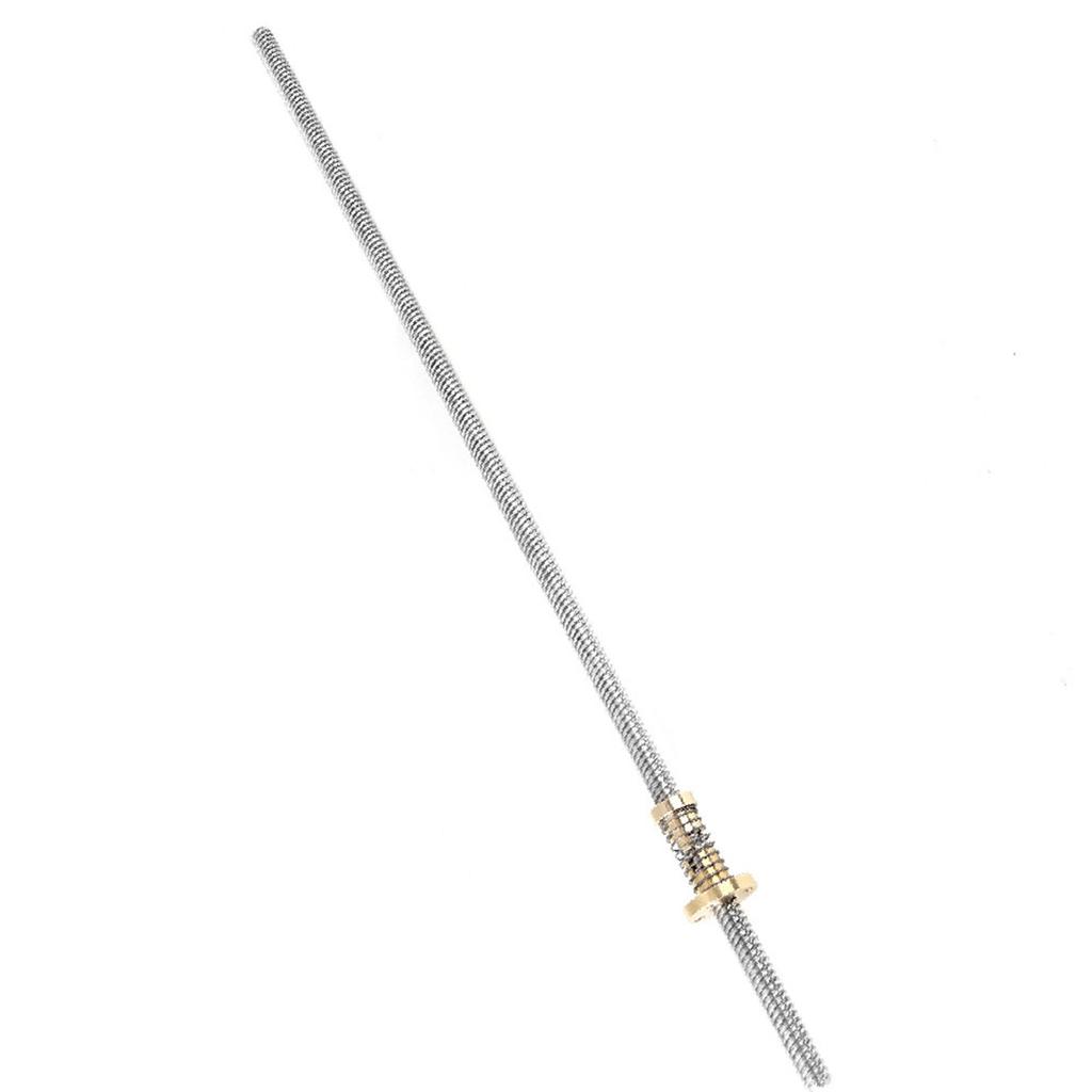 Винт с резьбой T8 с подпружиненной гайкой с защитой от люфта для 3D-принтера (400мм)