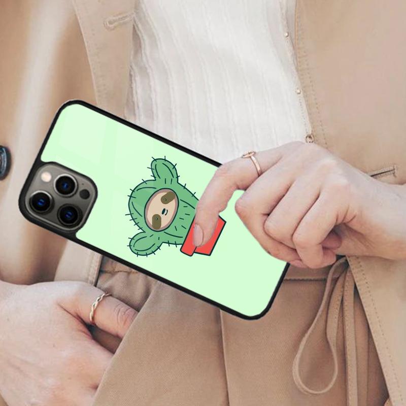 Cacti Sloths Back Magnetic Phone Case For APPLE iPhone 17 Air 16 14 13 12 Pro Max 15 Plus Wireless Charge With MagSafe Cover