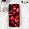 Чехол для телефона с красной вишней, гранатом и малиной для Samsung Galaxy A20, A21s, A22, A31, A32, A52, A53, A72, 73, A80, A91 Мягкий черный чехол