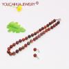 10mm Natural Red Brown Dreamy Agate Beads Necklace/Sud Earrings Sets Onyx Gemstone Necklace,18inch,Classic Button, Smooth/Transparent,Gifts for Women
