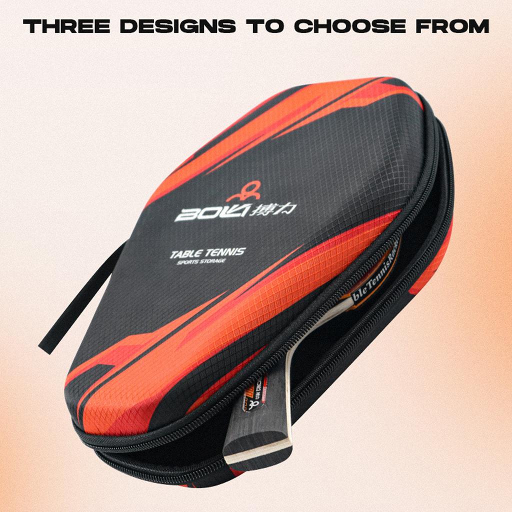 Waterproof Table Tennis Racket Bag EVA Ping Pong Paddle Hard Case Hexagonal Table Tennis Bat Cover
