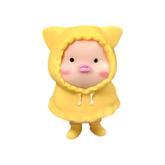 Мини-фигурки свиней Мультяшная миниатюрная игрушка-свинка Милый поросенок Топперы для торта для дома, офиса, стола, украшение для дня рождения