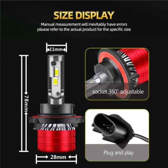 For GMC Yukon XL 1500 2007-2014 LED Headlight Bulbs 6000K High / Low Beam kit