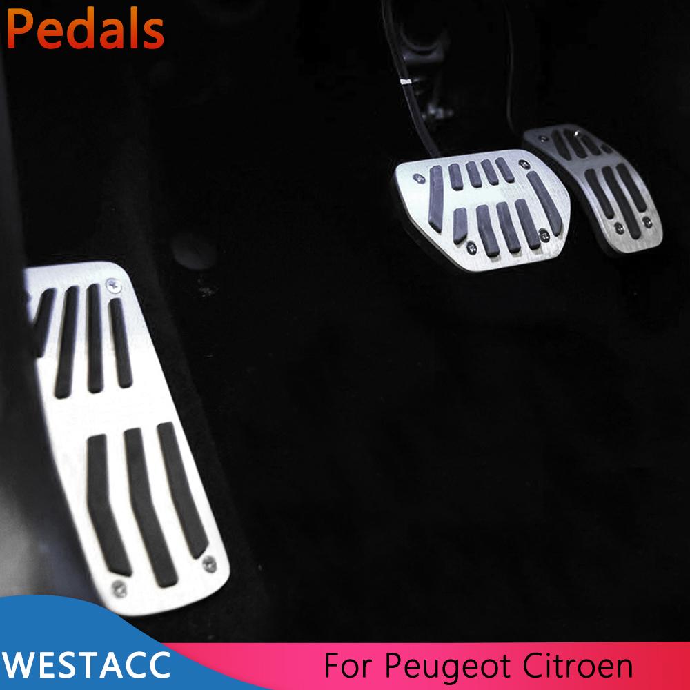Car Pedals for PEUGEOT 207 301 307 208 2008 308 408 Cc for CITROEN C3 C4 DS 3 4 6 DS3 DS4 DS6 Acceleraotr Brake Rest Pedal