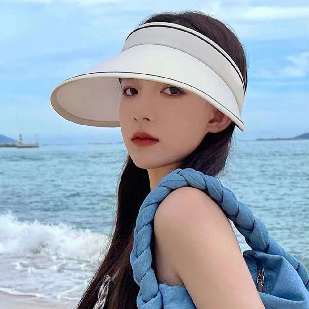 Empty Top Visors Cap Foldable Baseball Cap Fashion Beach Hat Men Women