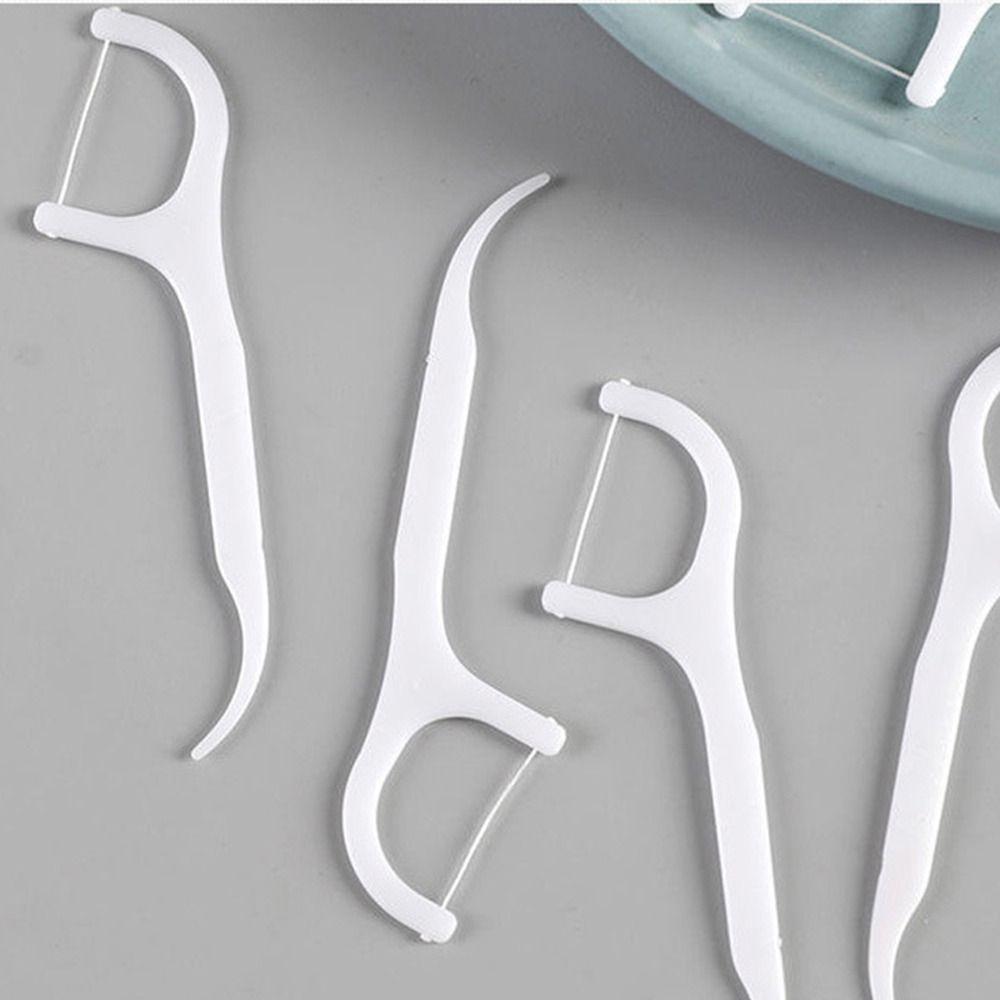 50 шт./коробка одноразовая зубная нить зубная нить коробка зубная нить портативная пластиковая зубочистка домашняя