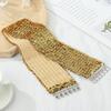 Casual Metal Buckle Waistband Sequin Wide Elastic Belt Ladies Dress Cummerbands Belly Waist Band