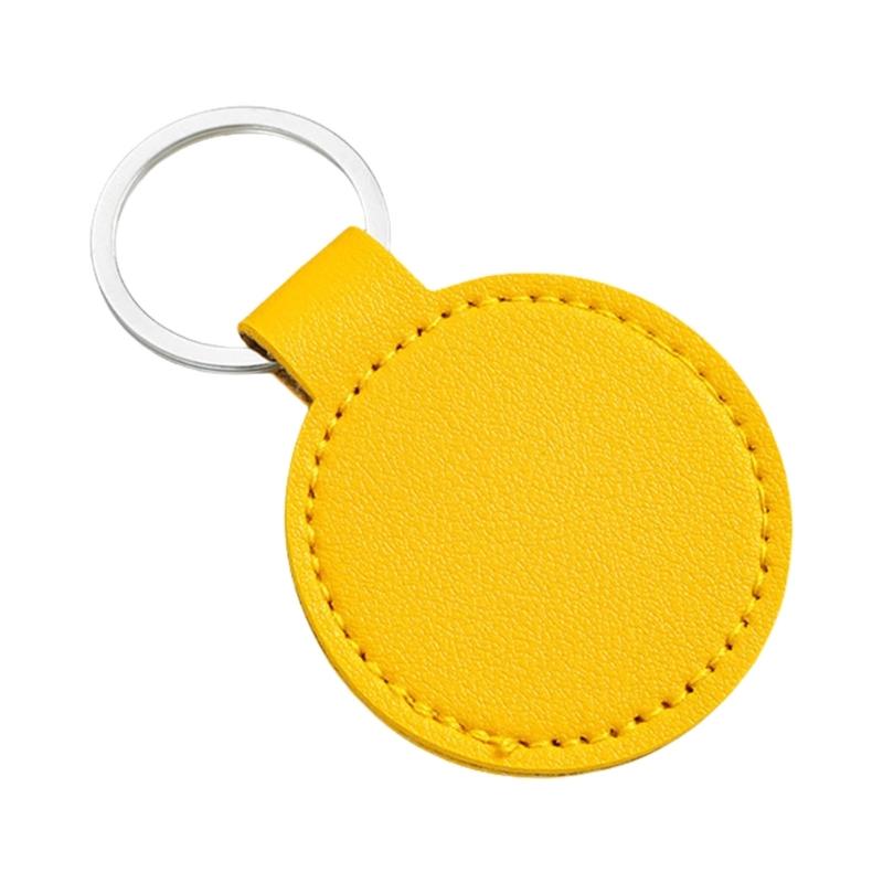 Брелок из искусственной кожи с металлическим подвесом для ключей от машины и дома, легкий, надежный держатель с нержавеющей конструкцией