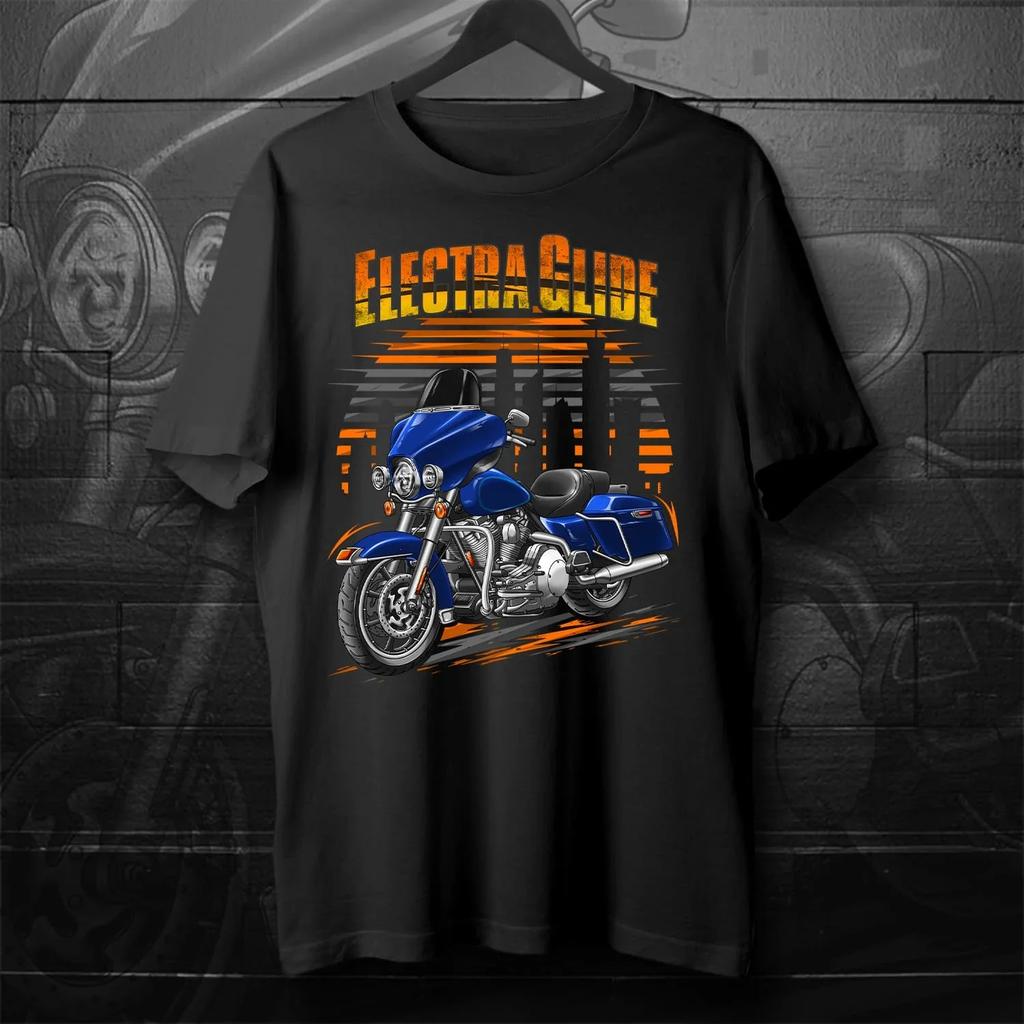 19962009 FLHT FLHTI Electra Glide Standard Motorcycle TShirt 100 Cotton ONeck Short Sleeve Casual Mens Tshirt Streetwear