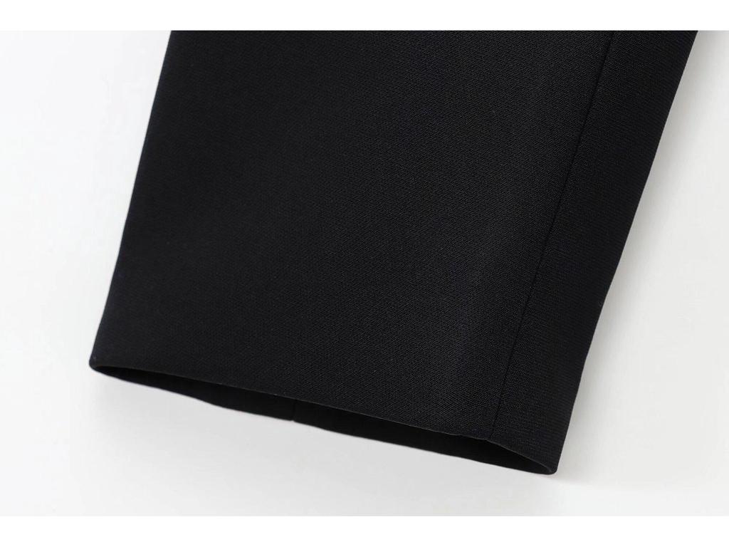 Женский зимний модный костюм в европейском и американском стиле 2024 года с универсальным поясом - 1270608